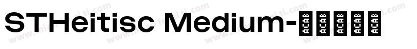 STHeitisc Medium字体转换